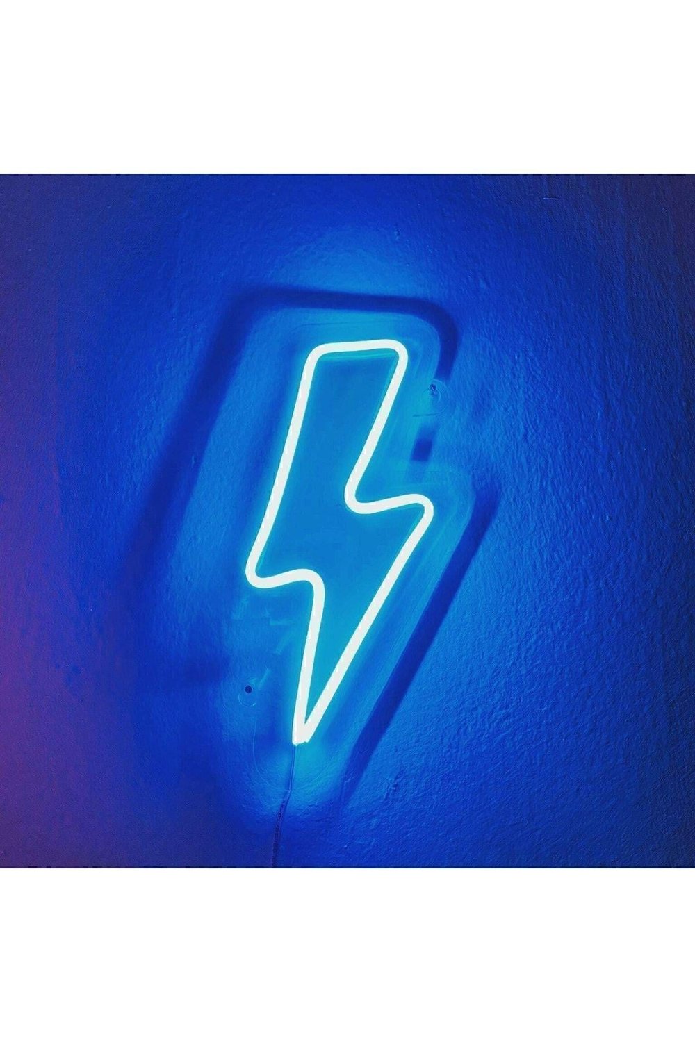 Şimşek Figürlü Neon Tabela – Enerjik LED Işıklı Dekor