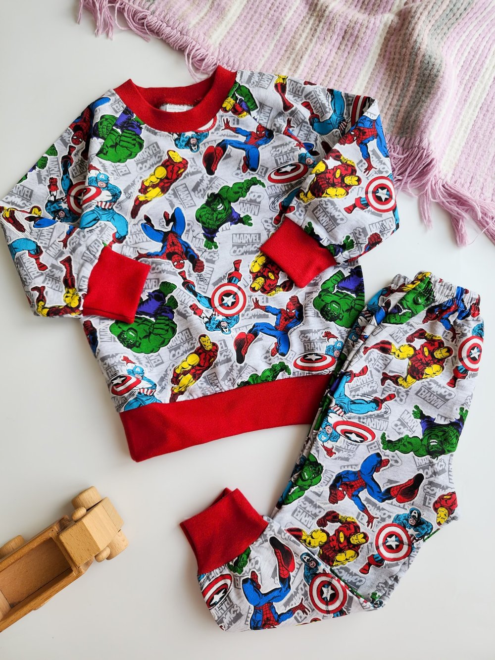 Erkek Çocuk Kışlık İçi Polarlı Pijama Takımı