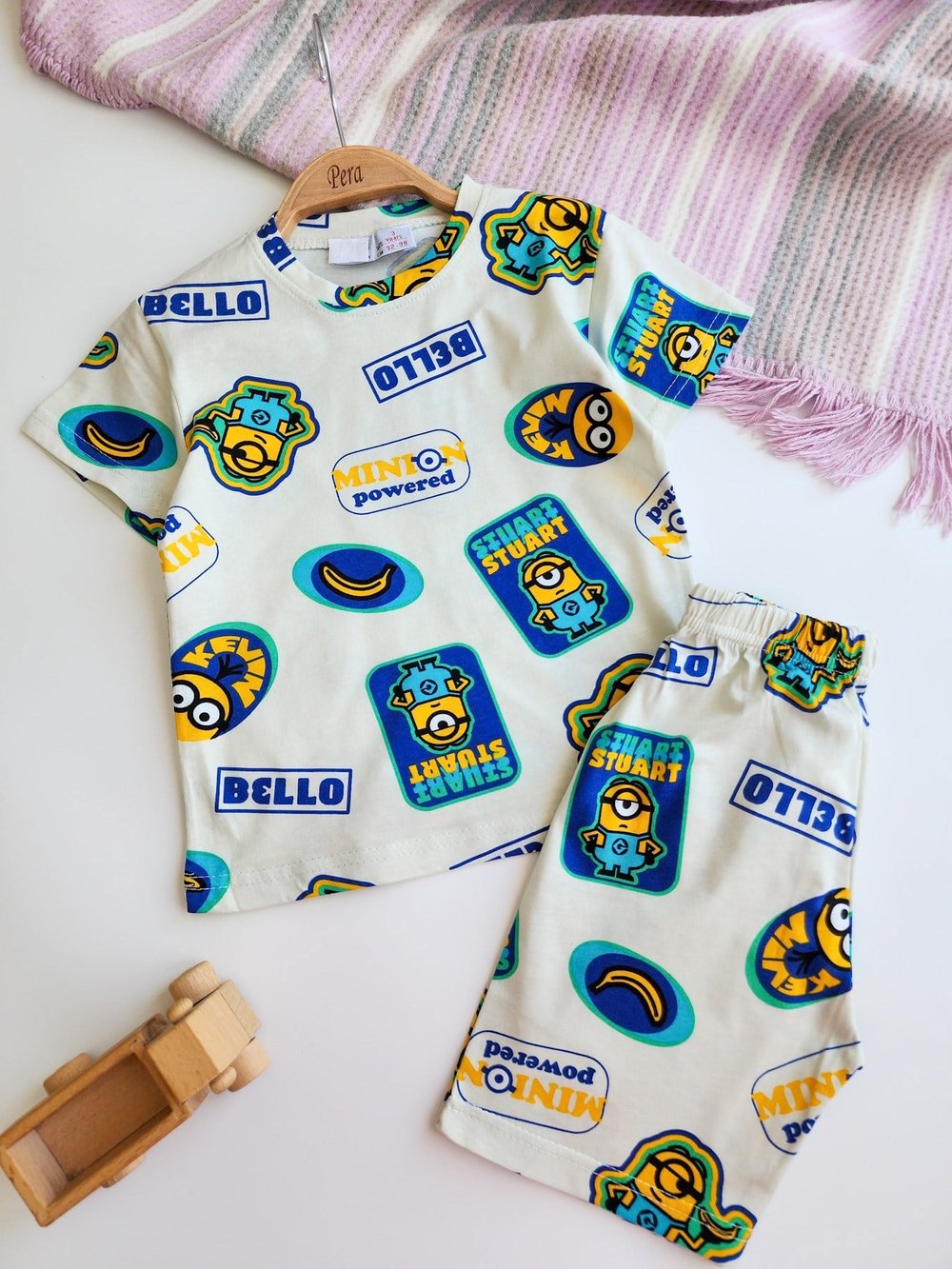 Erkek Çocuk Şortlu Pijama Takımı