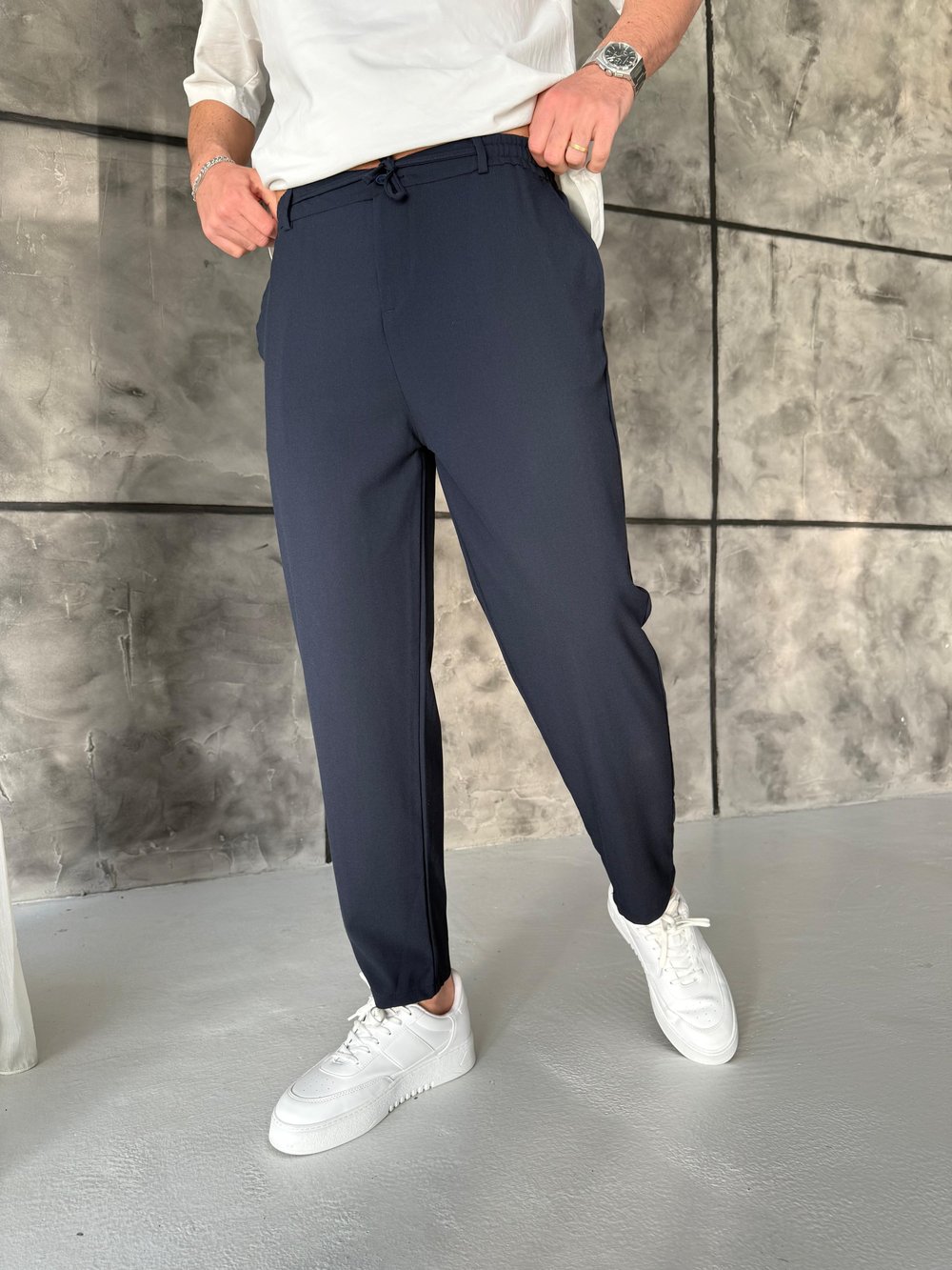Boyfriend Jogger Pantolon Lacivert