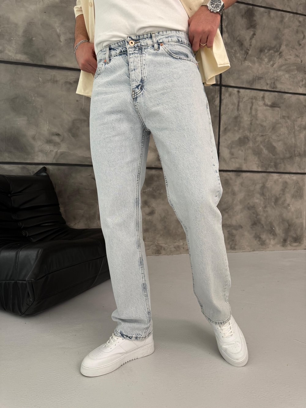 Buz Mavi Baggy Jean
