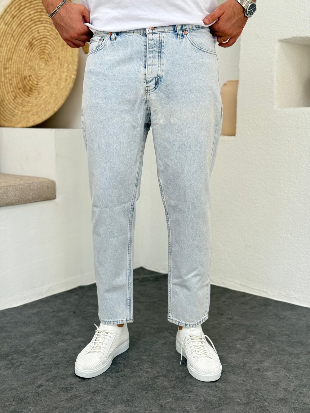 Buz Mavi Boyfriend Jean