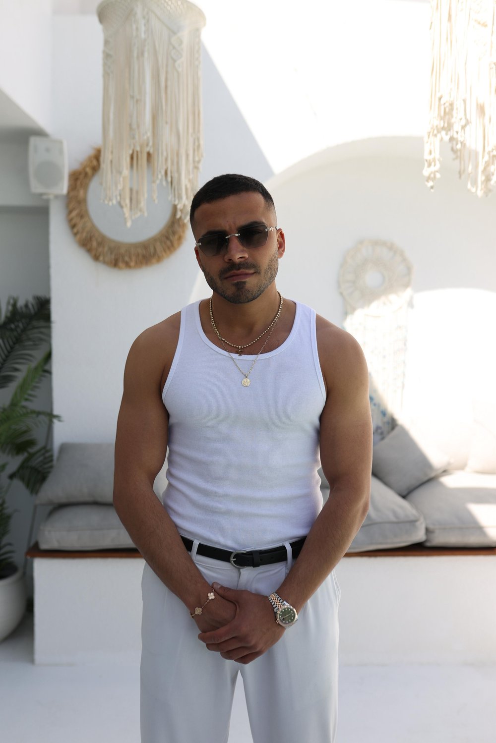 Fitilli Atlet Beyaz