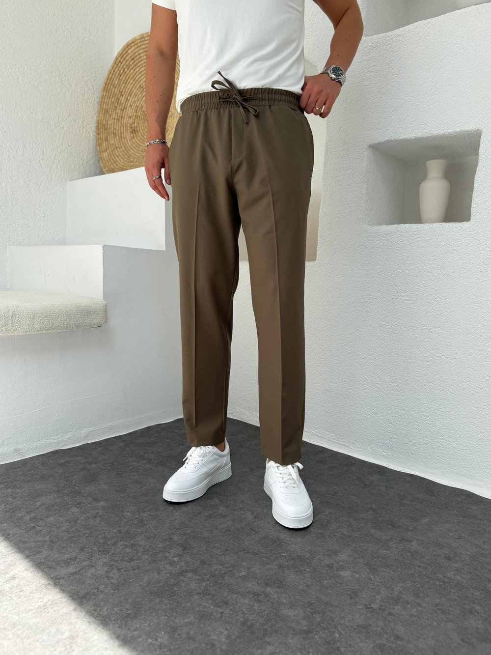 Haki Regular Fit Jogger Pantolon