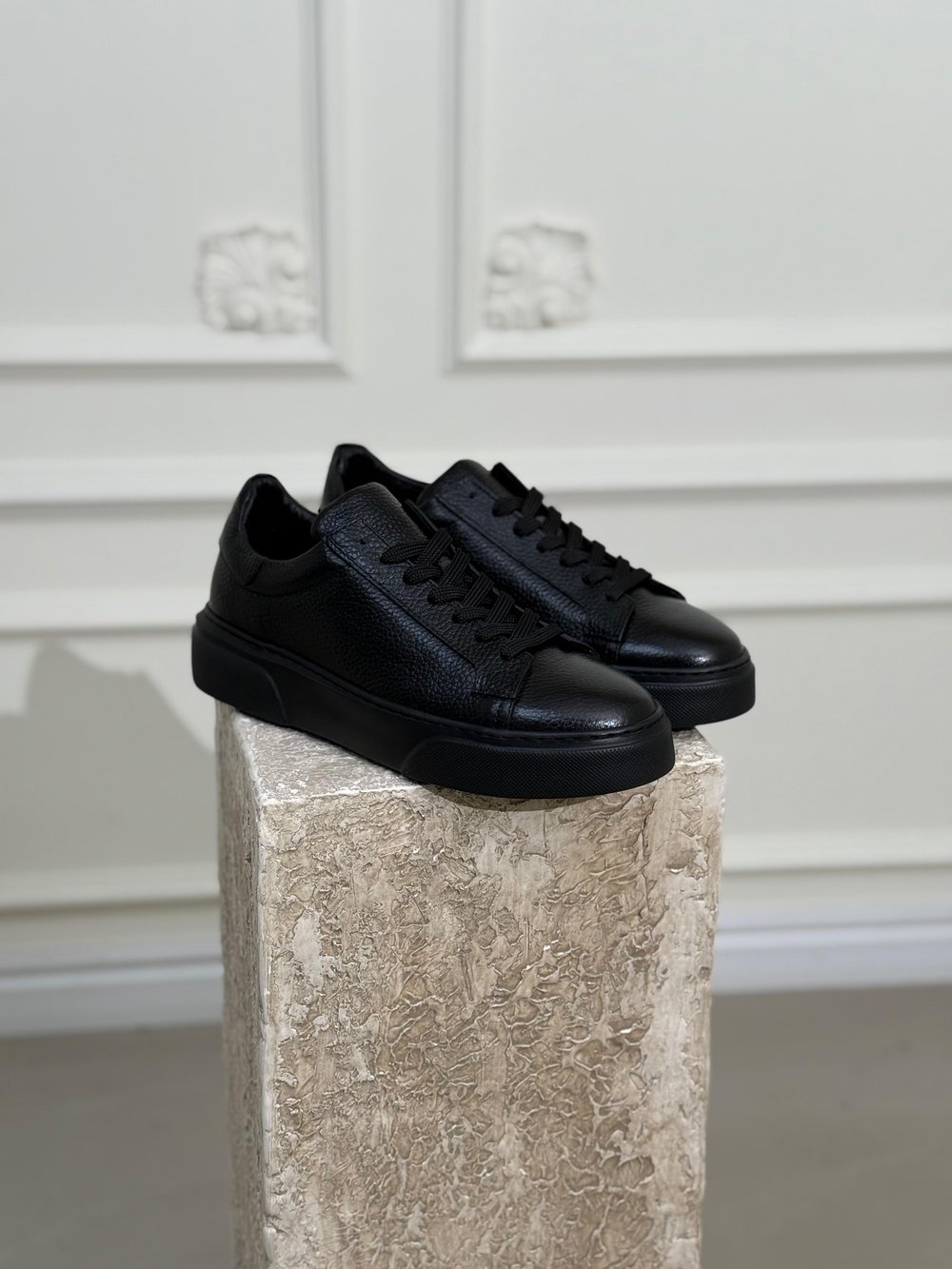 Siyah  Sneakers %100 Deri Ayakkabı