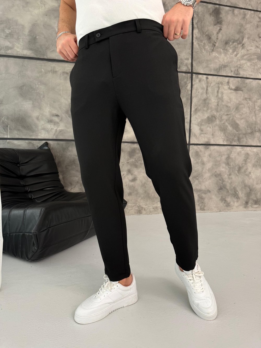 Slimfit Kumaş Pantolon Siyah
