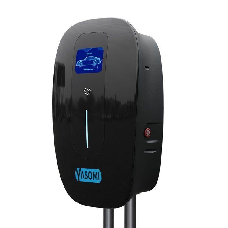 Duvar Tipi Elektrikli Araç Şarj Cihazı 22Kw Siyah