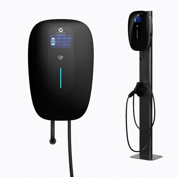 Duvar Tipi Elektrikli Araç Şarj Cihazı 22Kw Siyah