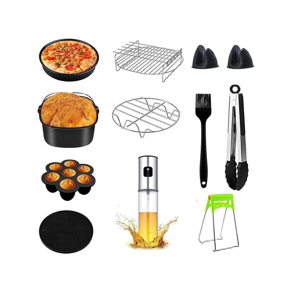 Xiaomi Yasomi Tefal Philips Karaca 5-6 Litre Uyumlu 8 Inc (20 CM) 12 Li Airfryer Fritöz Seti