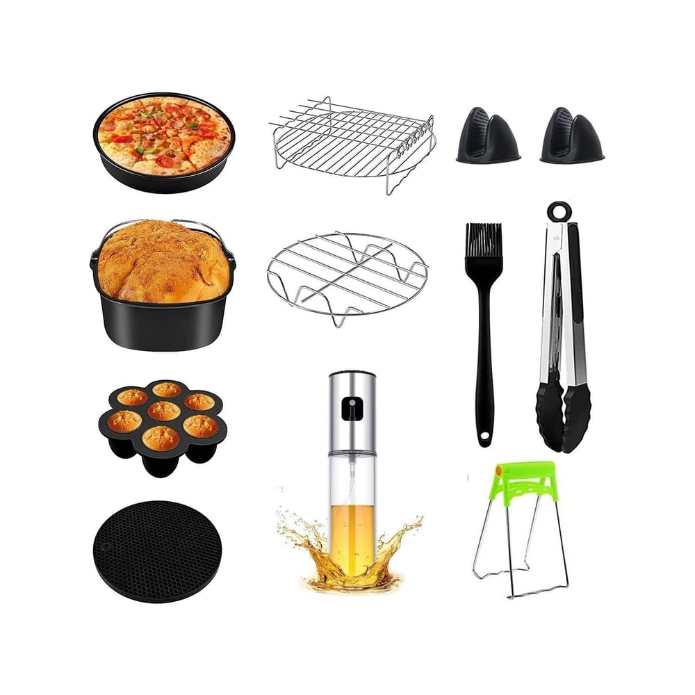 Xiaomi Yasomi Tefal Philips Karaca Yasomi 7 Ve 7 Litre Uyumlu 9 Inc (23 CM) 12 Li Airfryer Fritöz Seti