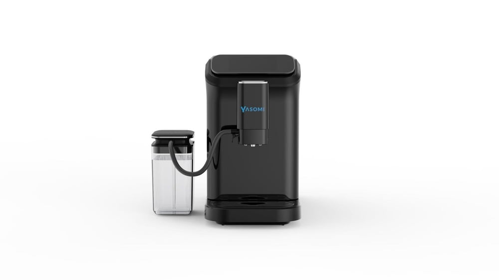 Yasomi Brewsta WS-D5 Çelik Kahve Öğütücülü, Süt Köpürtücülü, Dokunmatik Ekranlı Full Otomatik Espresso Makinesi (Siyah)