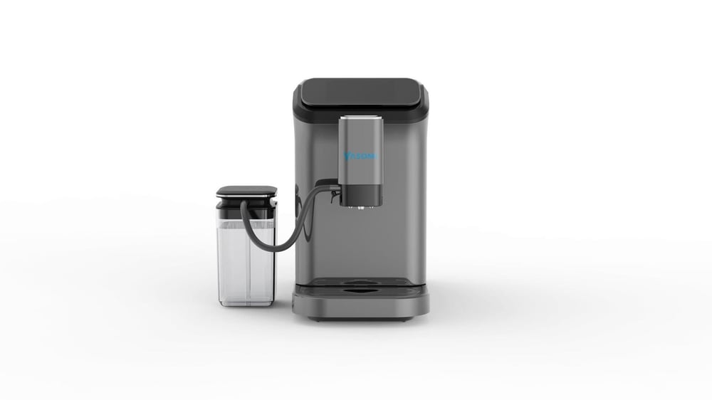 Yasomi Brewsta WS-D5 Çelik Kahve Öğütücülü, Süt Köpürtücülü, Dokunmatik Ekranlı Full Otomatik Espresso Makinesi (Gri)