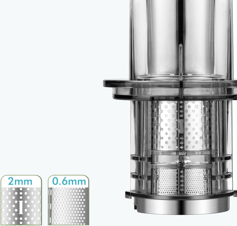 Yasomi FruitForce 8 Segment 180W Katı Meyve ve Sebze Sıkacağı (siyah)