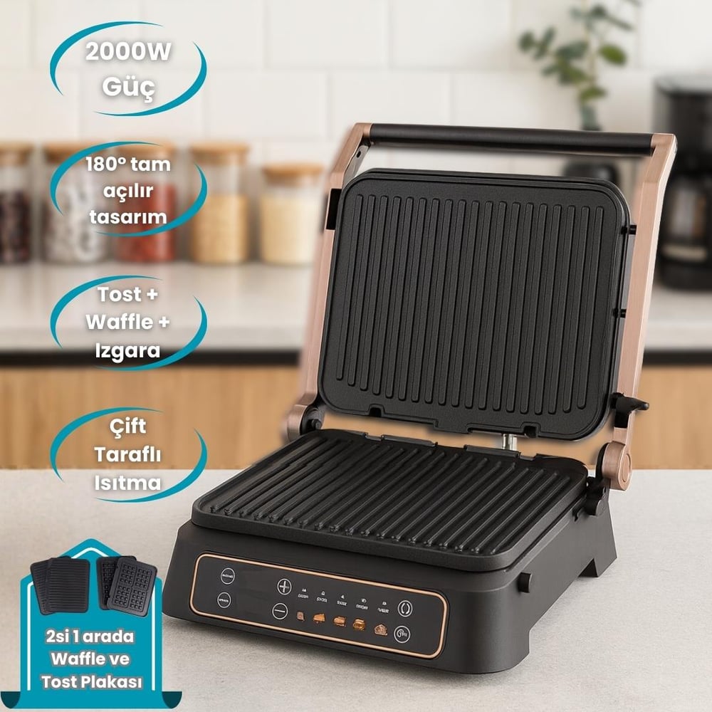 Yasomi FS-100CG Profesyonel Tost Izgara ve Waffle Makinesi
