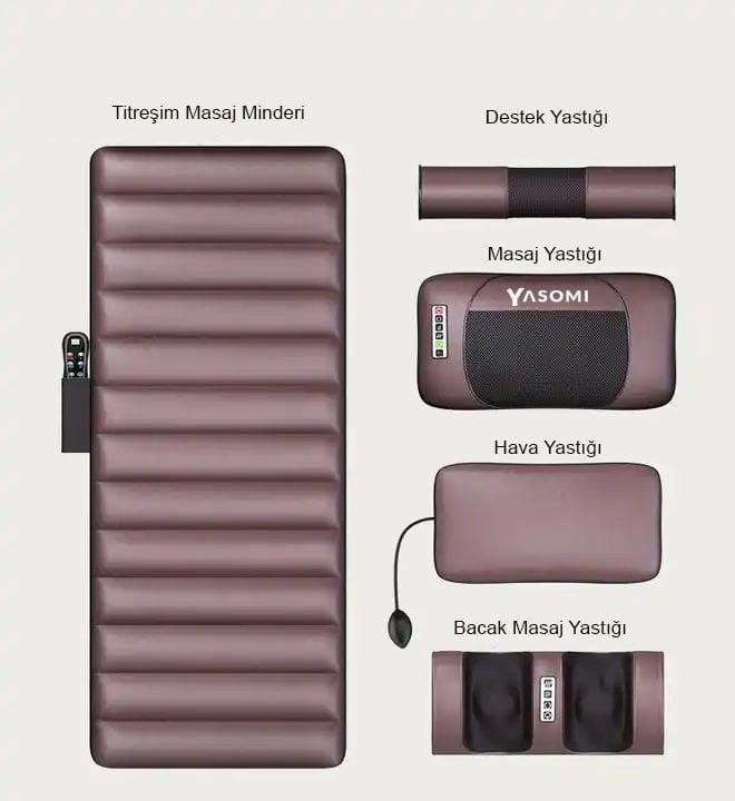 Yasomi Relaxon x10 Katlanabilir Elektrikli Tam Vücut Isıtmalı Masaj Yatağı
