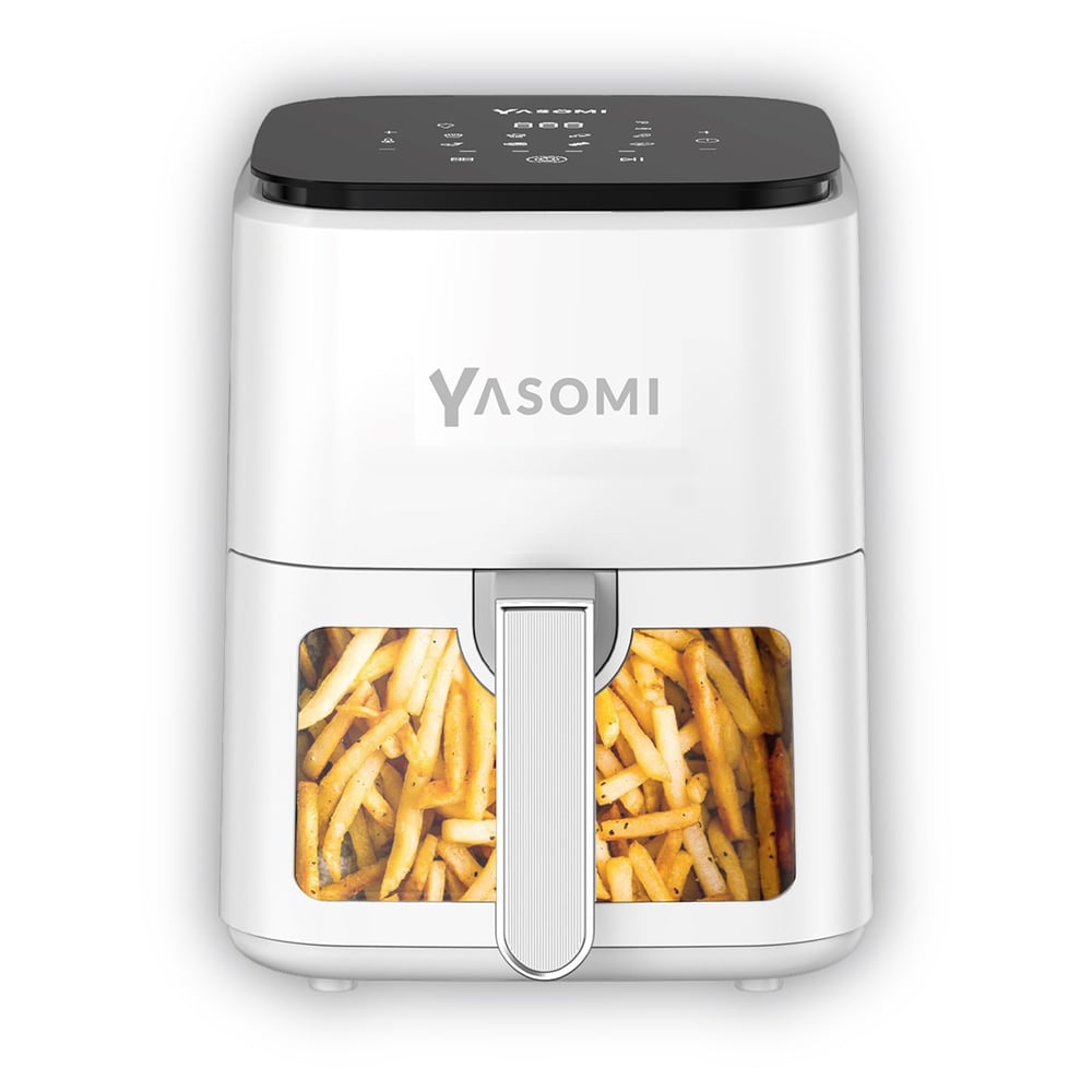 Yasomi Y35 Pro Beyaz 1350w 3,5 Litre Camlı Airfryer Fritöz ( Türkiye Garantili)