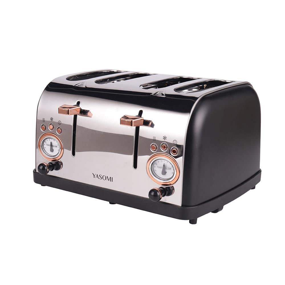  Yasomi YK-628T 4 Dilimli Geniş Yuvalı Ekmek Kızartma Makinesi