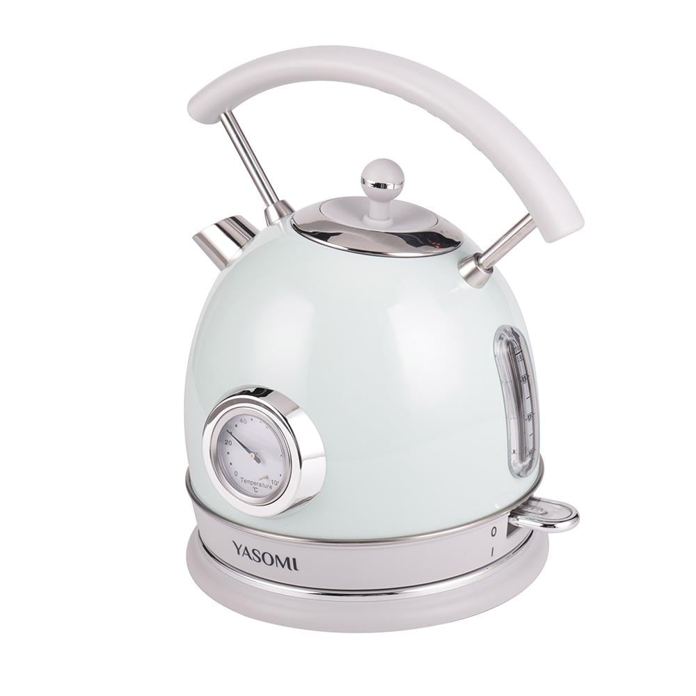 Yasomi YK-823NTSL 2200W 360° Döner Taban Kablosuz Kullanım Retro Su Isıtıcı Kettle