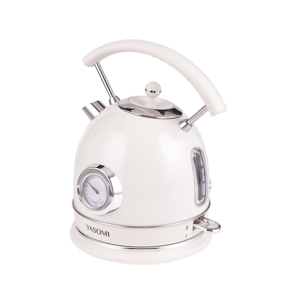 Yasomi YK-823NTSL 2200W 360° Döner Taban Kablosuz Kullanım Retro Su Isıtıcı Kettle