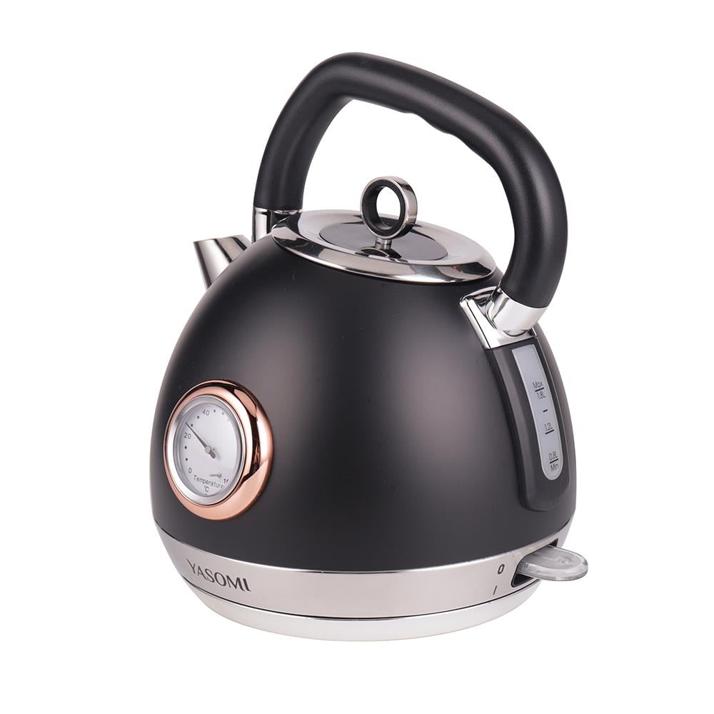 Yasomi YK-880ST 2200W 360° Döner Taban Kablosuz Kullanım Retro Su Isıtıcı Kettle