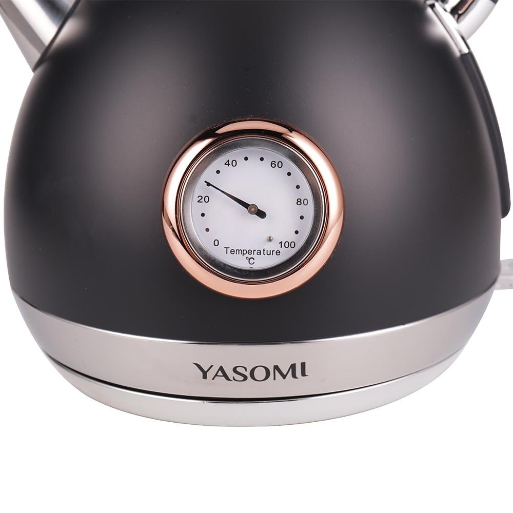 Yasomi YK-880ST 2200W 360° Döner Taban Kablosuz Kullanım Retro Su Isıtıcı Kettle