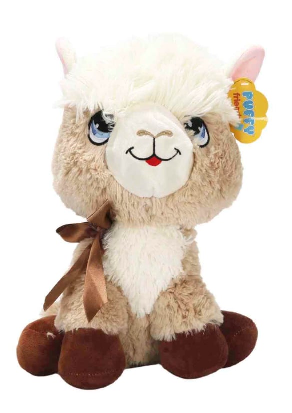 Peluş Lama 35 cm - Açık Gri