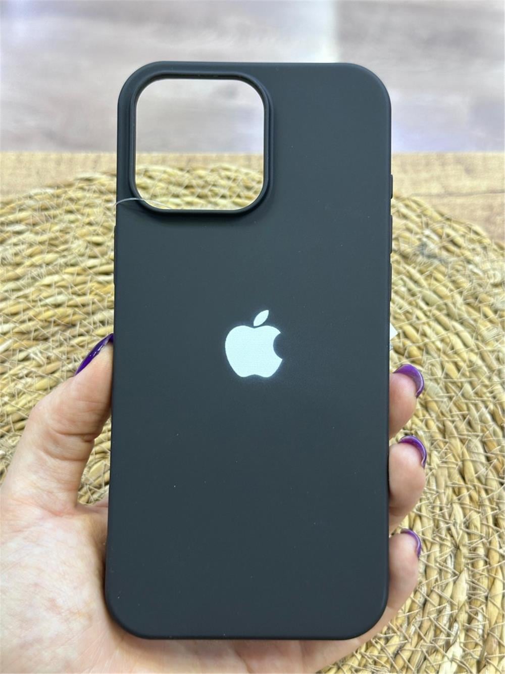 iPhone 16 Pro Max Kılıf - Logolu Lansman, İçi Kadife