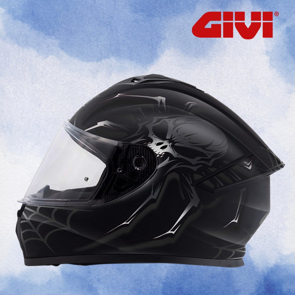 GIVI 50.X ARACHNO MAT SİYAH-GRİ KASK