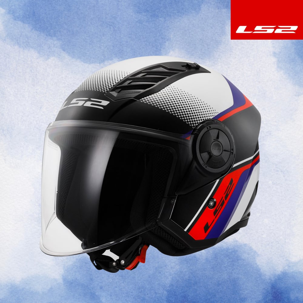 LS2 AIRFLOW 2 RUSH BEYAZ-MAVİ-KIRMIZI KASK
