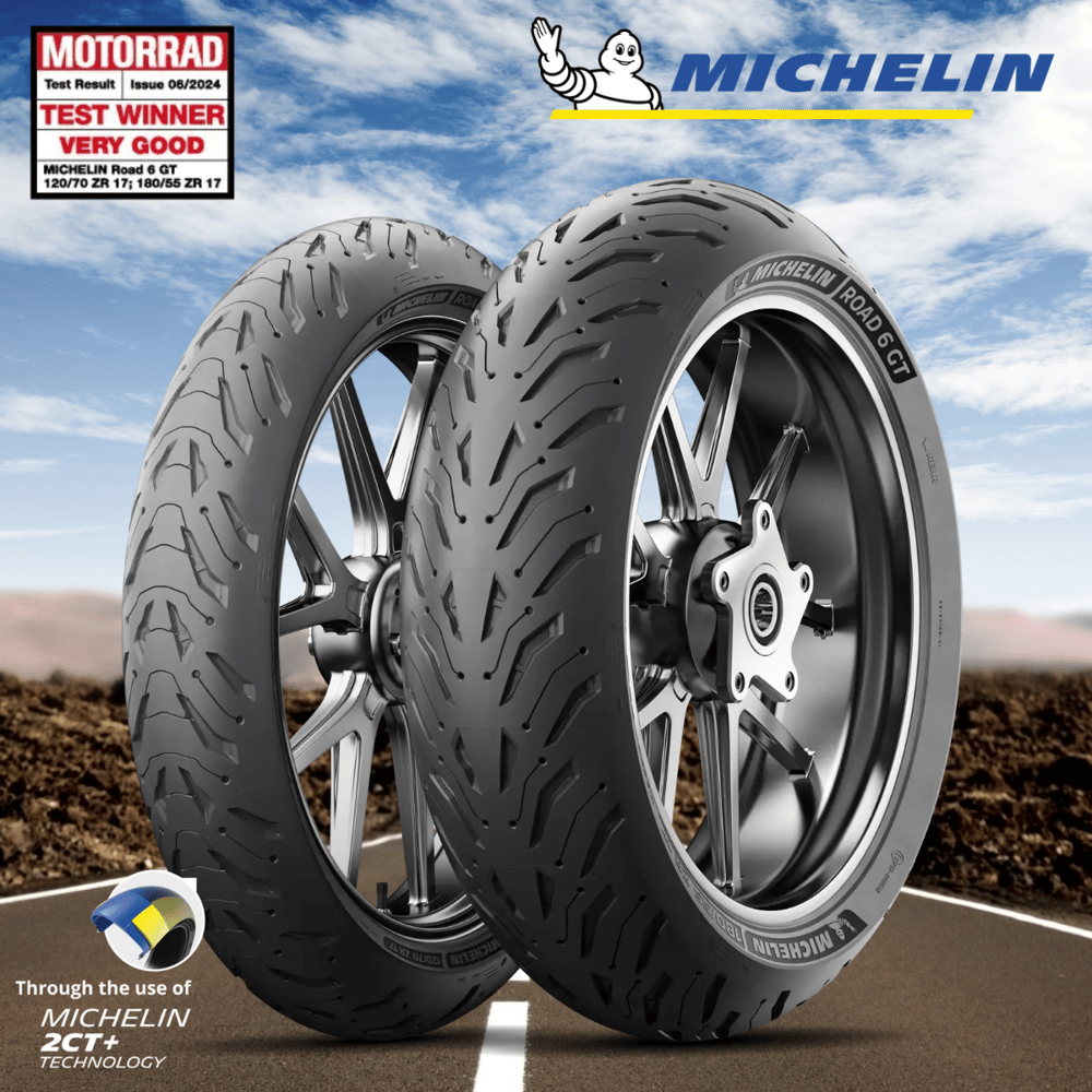 Michelin Set YAMAHA FZ 1 / Fazer 1 120/70-17 ve 190/50-17 Road 6 GT Ön Arka Takım Lastik