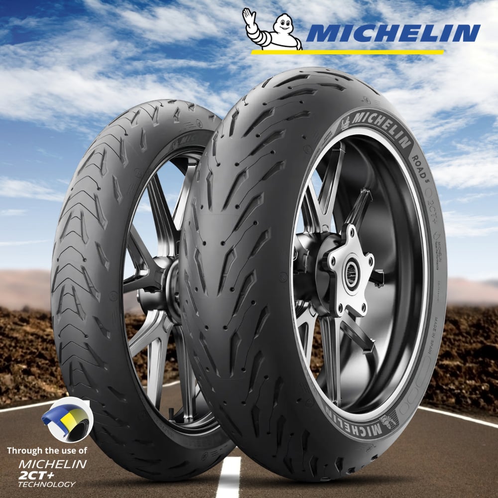 Michelin Set YAMAHA FZS 1000 Fazer 120/70-17 ve 180/55-17 Road 5 Ön Arka Takım Lastik