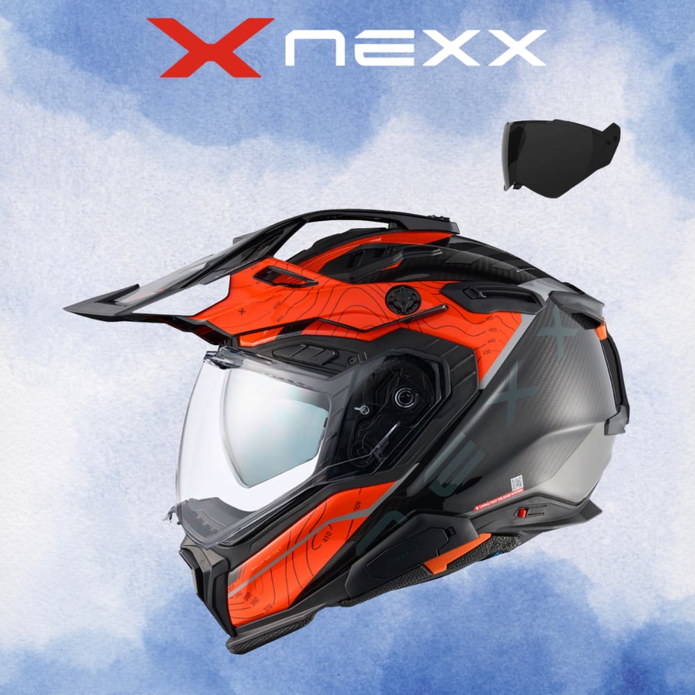 NEXX X.WED 3 FURKA KARBON TURUNCU-GRİ KASK