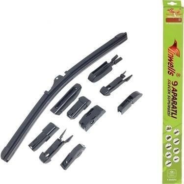 55 cm Muz Tipi Silecek - 9 Aparatlı Uyumlu Set (İnwells)