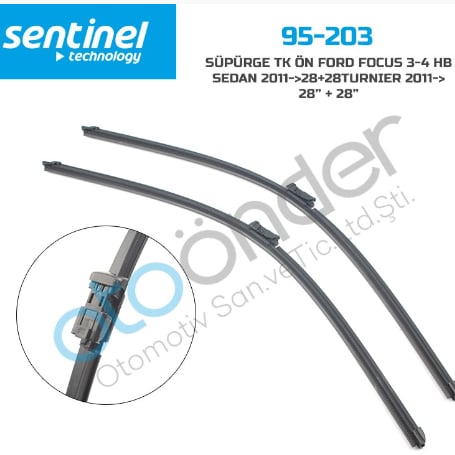 95-203 FORD FOCUS 3-4 ARACA ÖZEL SİLECEK TK