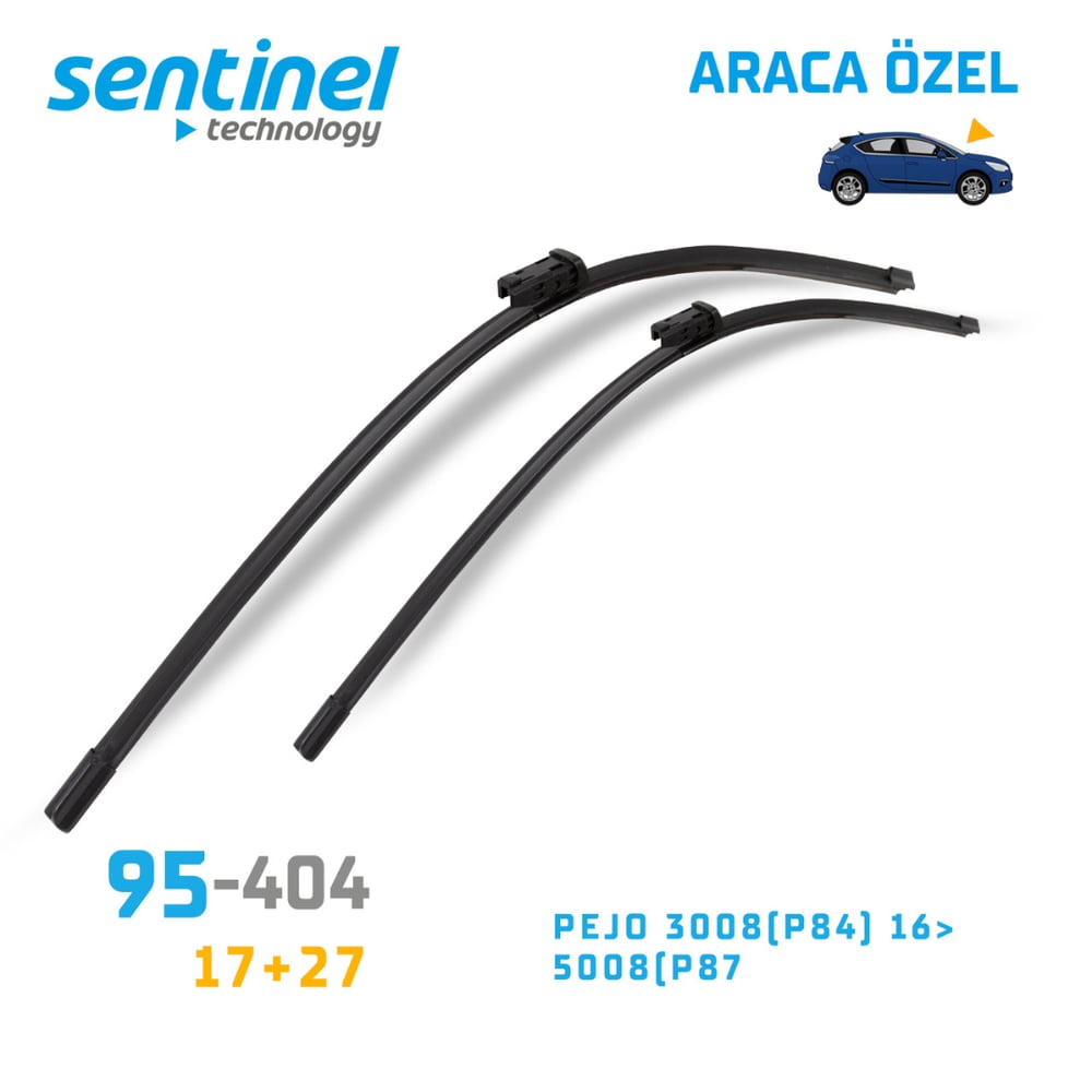 95-404 PEUGEOT 3008 16> ARACA ÖZEL ÖN SİLECEK TK
