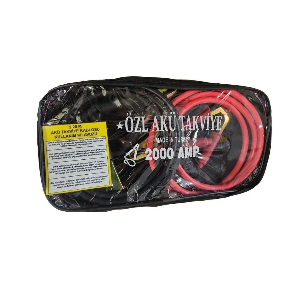 Akü Takviye Kablosu 2000AMP | Güçlü ve Dayanıklı Başlangıç Kablosu