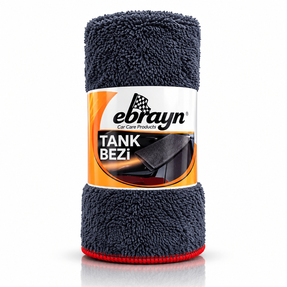 Ebrayn Mikrofiber Tank Bezi 50x70 cm – Yüksek Emicilik ve İz Bırakmayan Temizlik