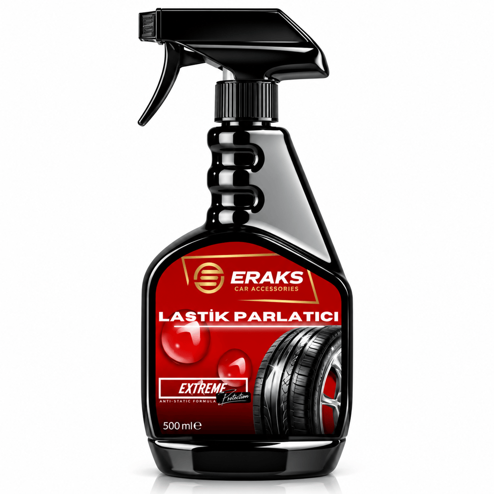 Eraks Lastik Parlatıcı 500 ml – Derin Siyahlık ve Uzun Süreli Parlaklık