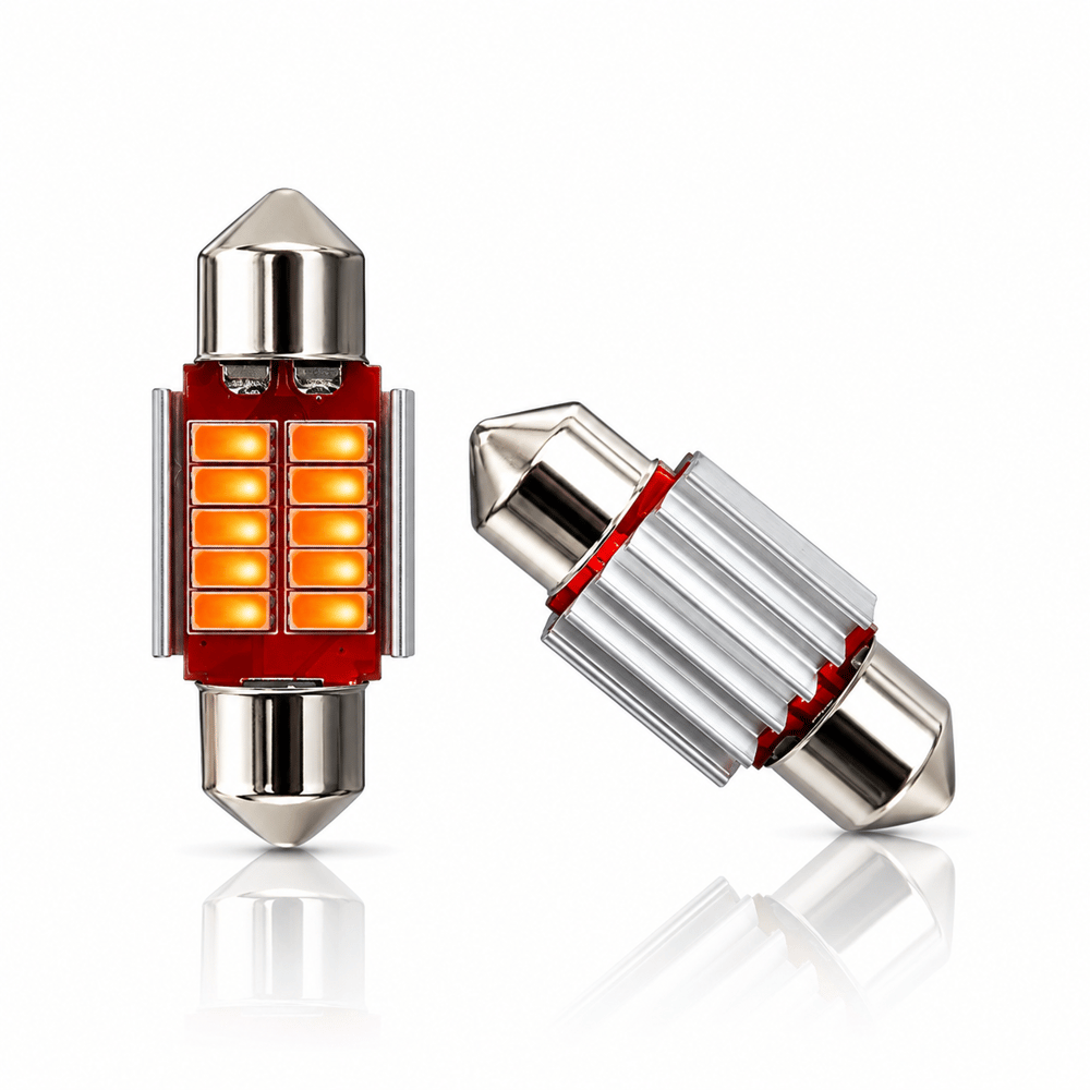 Erlight 10 LED 31MM Sofit Turuncu 12V C5W Araç İçi LED Ampul