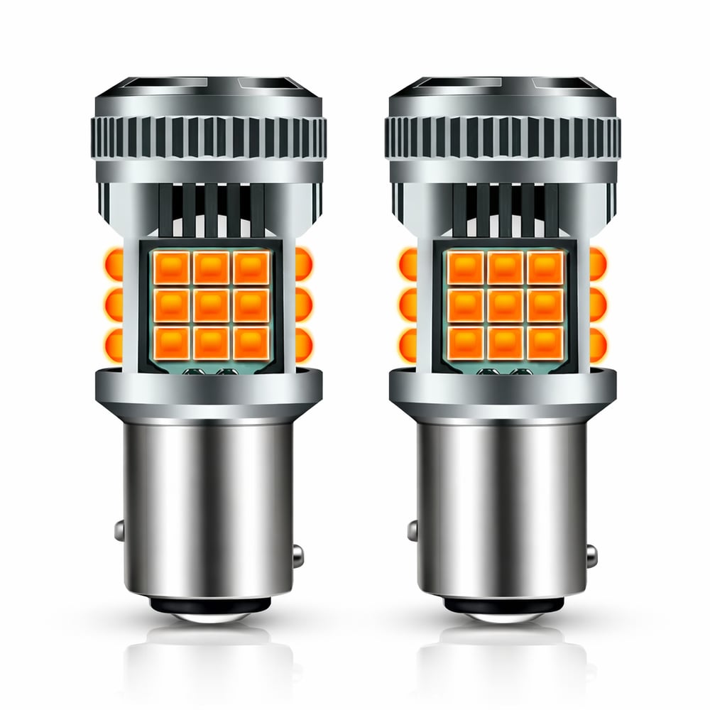 Erlight 93 Tek Duy 36 Led Fanlı Turuncu Ampul 12V 1156 Sinyal LED