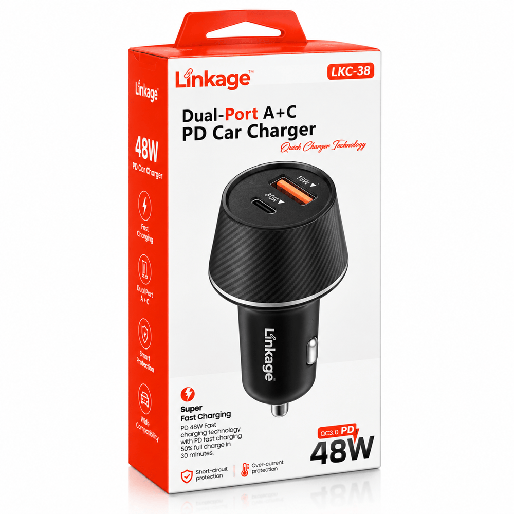 Linkage LKC38 USB Soketli Araç Çakmaklık Şarj Adaptörü 12V Araç Şarjı