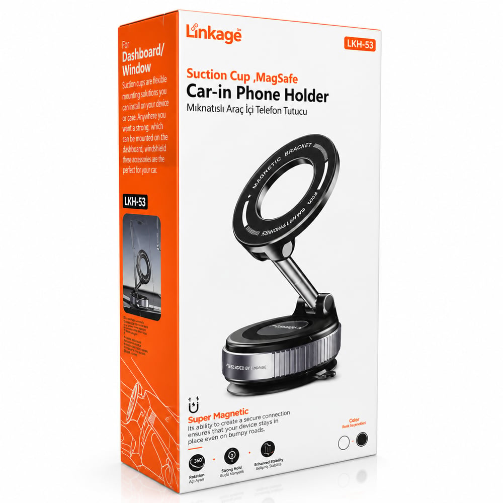 Linkage LKH-53 Mıknatıslı Araç İçi Telefon Tutucu Güçlü Manyetik Telefon Standı