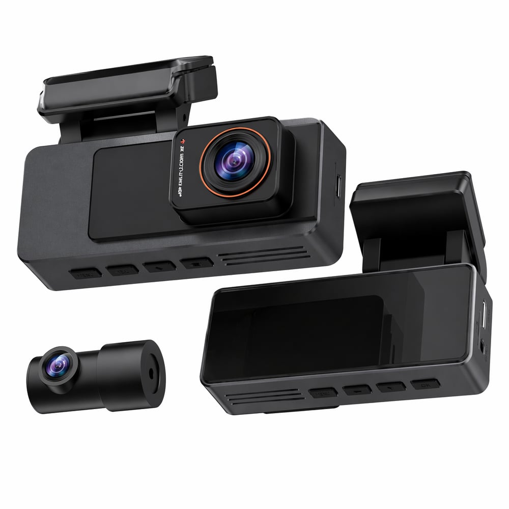 Lumra 2 Kameralı Araç Kayıt Kamerası 3.2'' Ekran 2K + 1080P WiFi G-Sensor 24H Park Modu