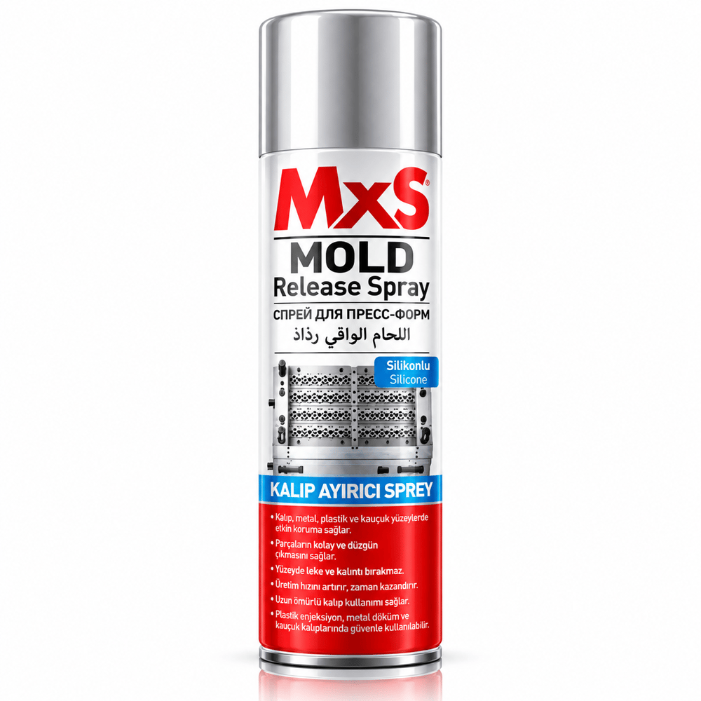 MXS Silikon Yağlama Sprey 400 ml – Kalıp Ayırıcı, Koruyucu ve Kaydırıcı