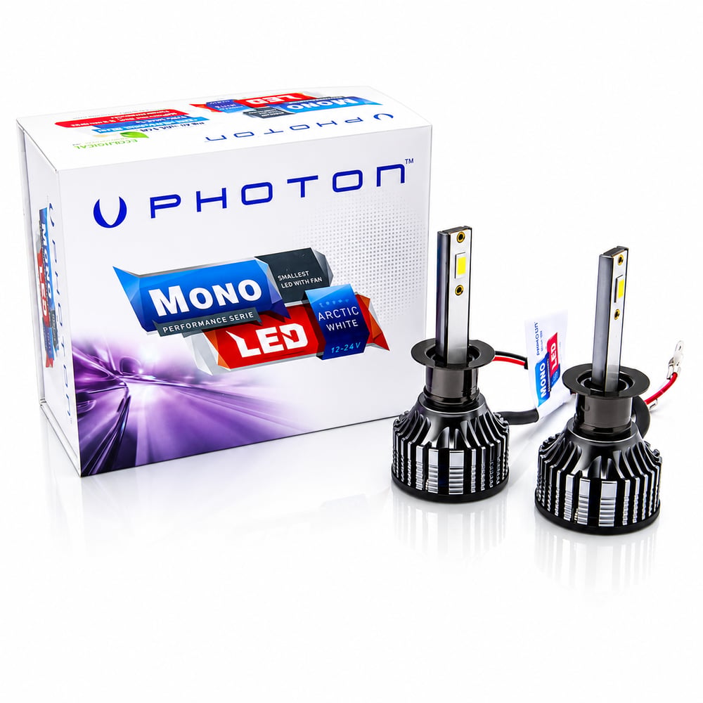 Photon Mono Serisi H1 LED Xenon Far Ampulü 12V Yüksek Parlaklık LED Far