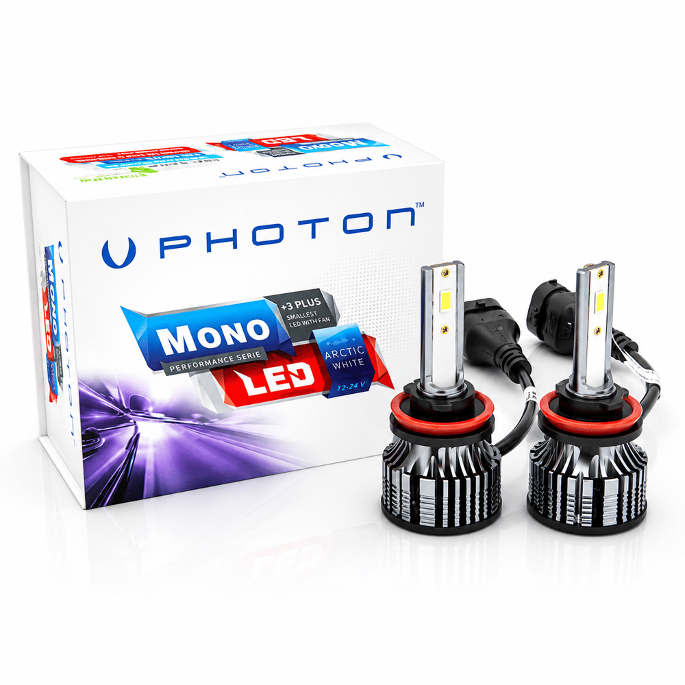 Photon Mono Serisi H11 LED Xenon Far Ampulü 12V Yüksek Parlaklık Beyaz LED Far