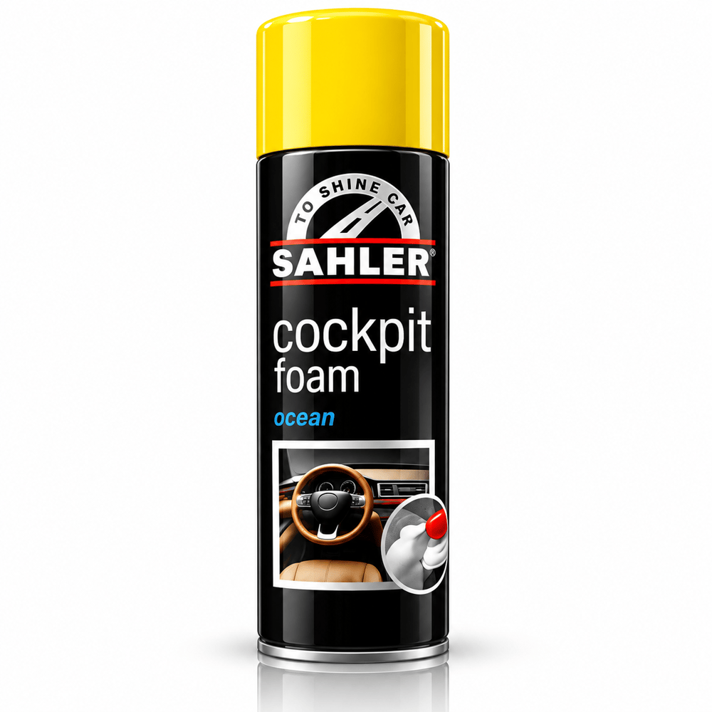 SAHLER Torpido Parlatıcı Köpük 225ML – Araç İçi Torpido ve Plastik Yüzey Temizleyici