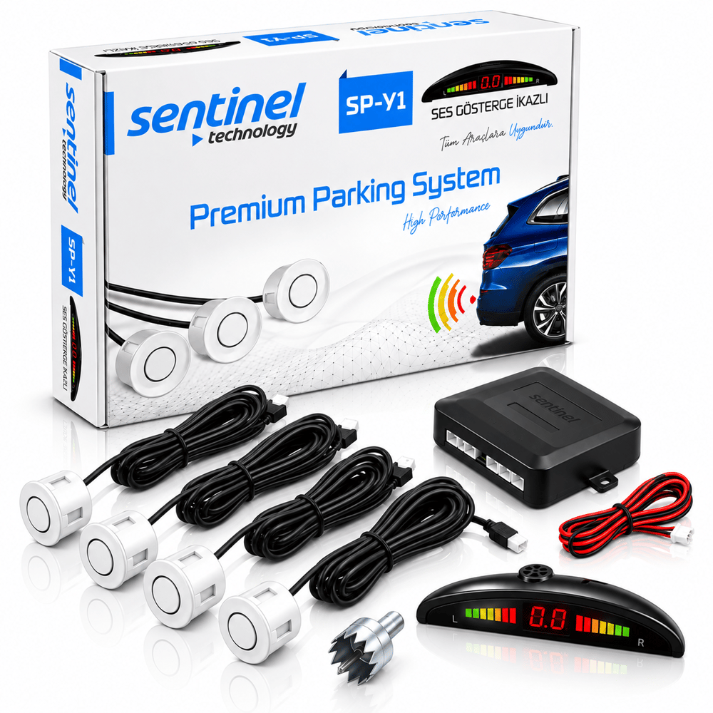 Sentinel Ekranlı Park Sensörü Beyaz 22mm