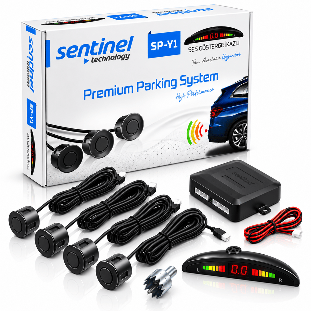 Sentinel Ekranlı Park Sensörü Siyah 22MM