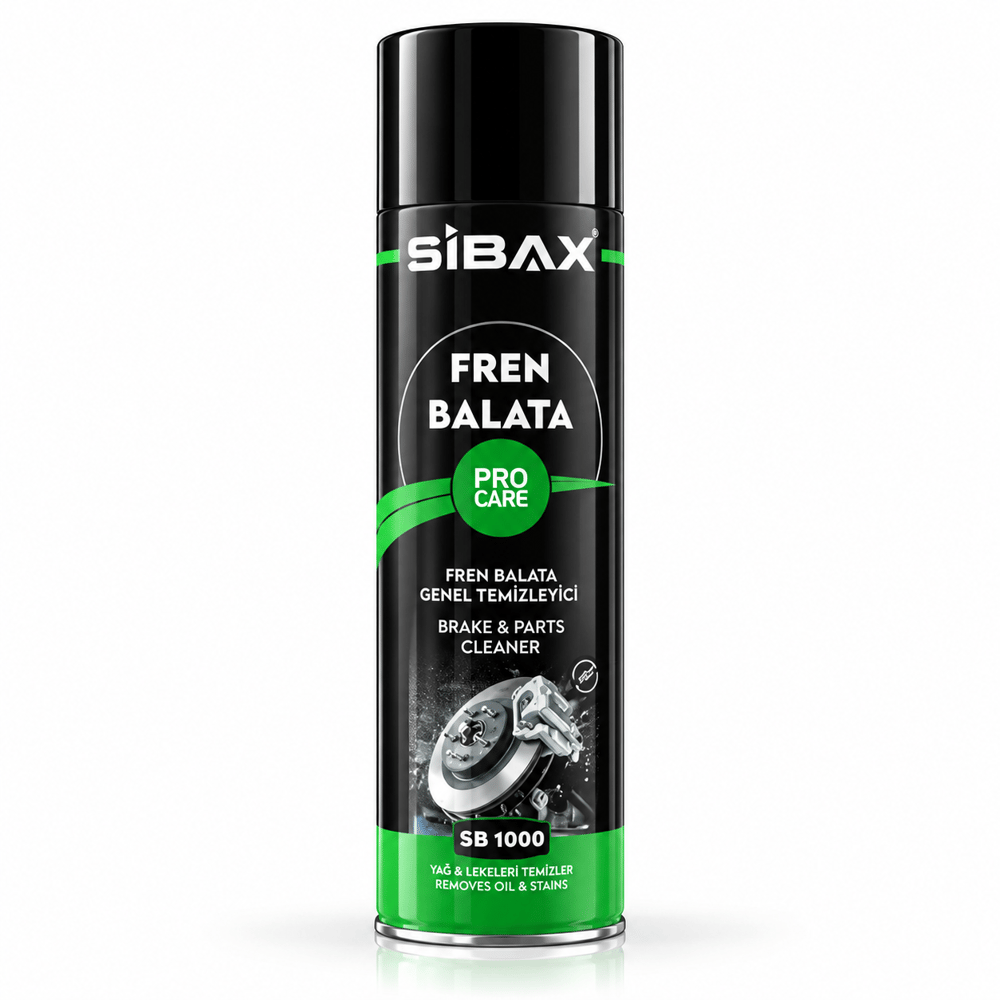 Sibax Fren Balata Temizleyici Sprey 500 ml – Güçlü Temizleme ve Performans